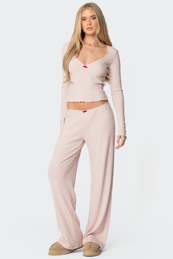 Roselle Ribbed Pants view 1