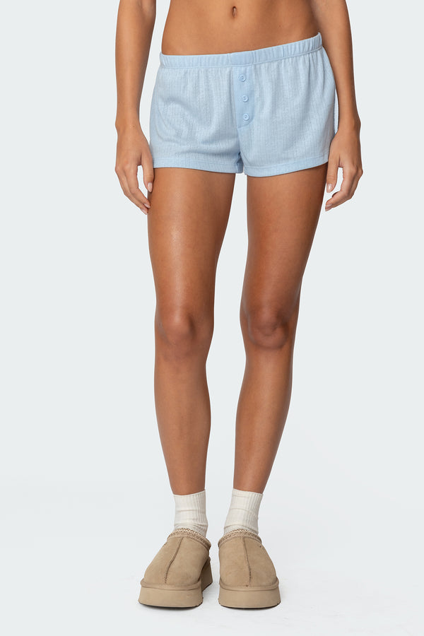 Keely Pointelle Shorts view 2