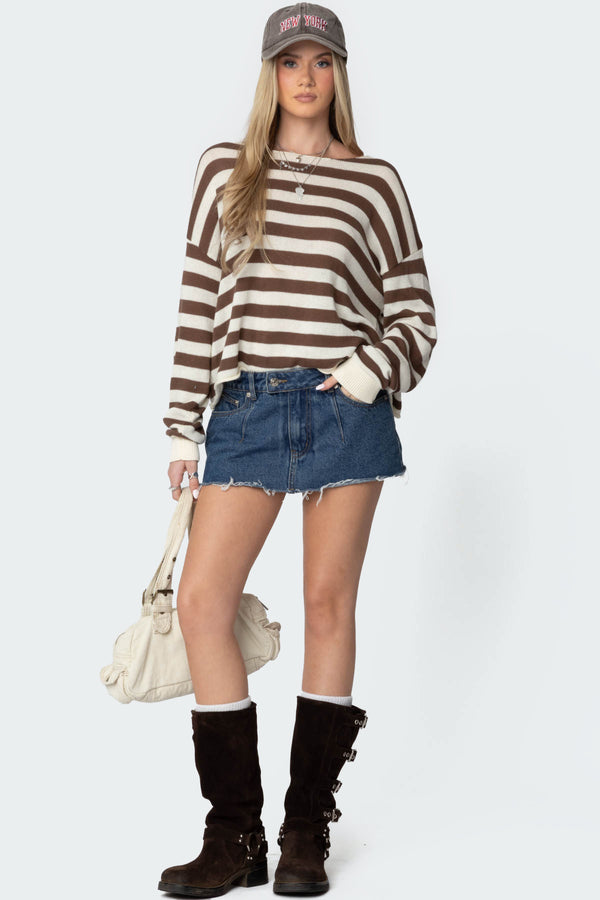 Anney Oversized Striped Sweater view 2