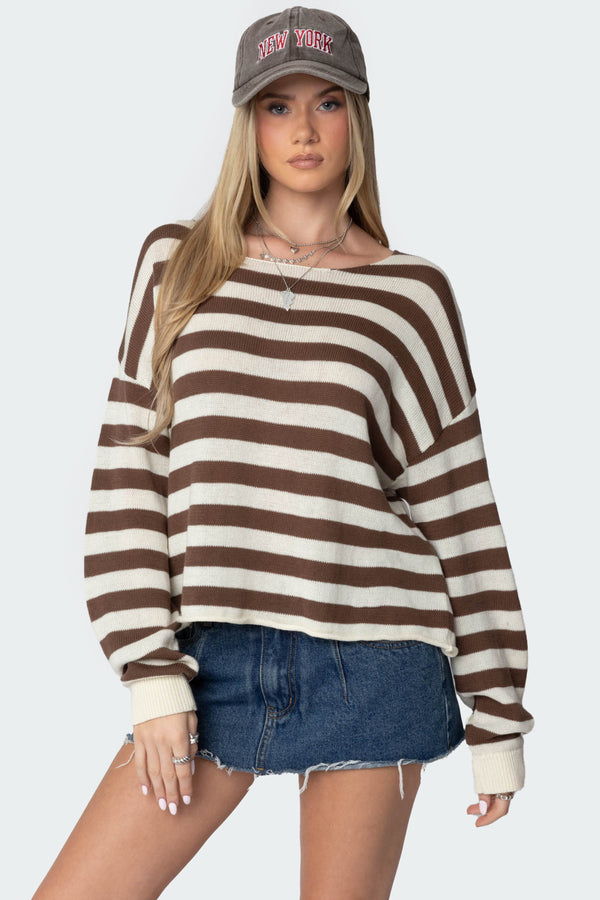 Anney Oversized Striped Sweater view 1