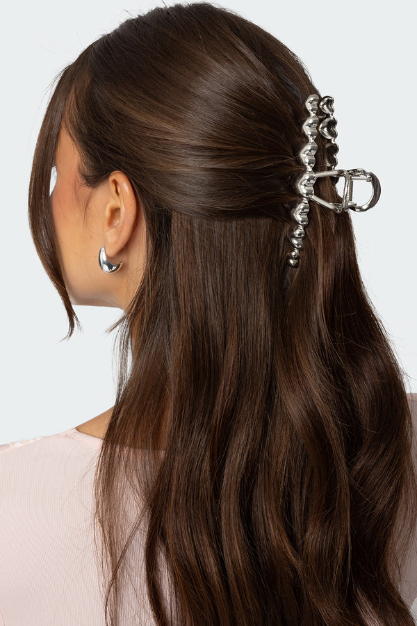 Metal Heart Claw Clip view 1