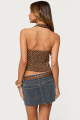 Twyla Polka Dot Halter Top