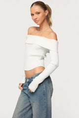 Lauren Knit Foldover Top