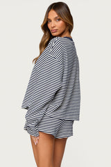 Jainee Striped Long Sleeve T Shirt