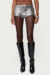 Shauna Sequin Micro Shorts