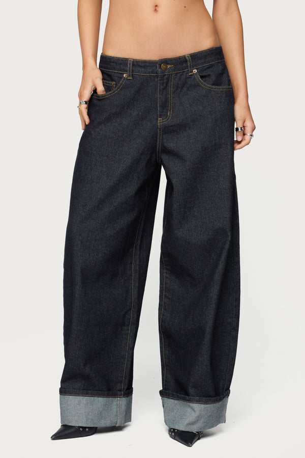 Petite Kella Low Rise Baggy Jeans view 2