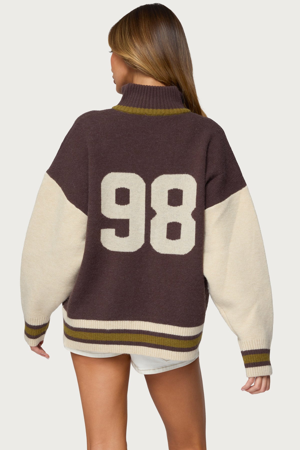 98 Varsity Zip Up Sweater