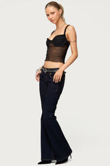 Mercy Sheer Mesh Bra Top