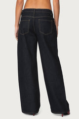 Raelynn Washed Low Rise Baggy Jeans