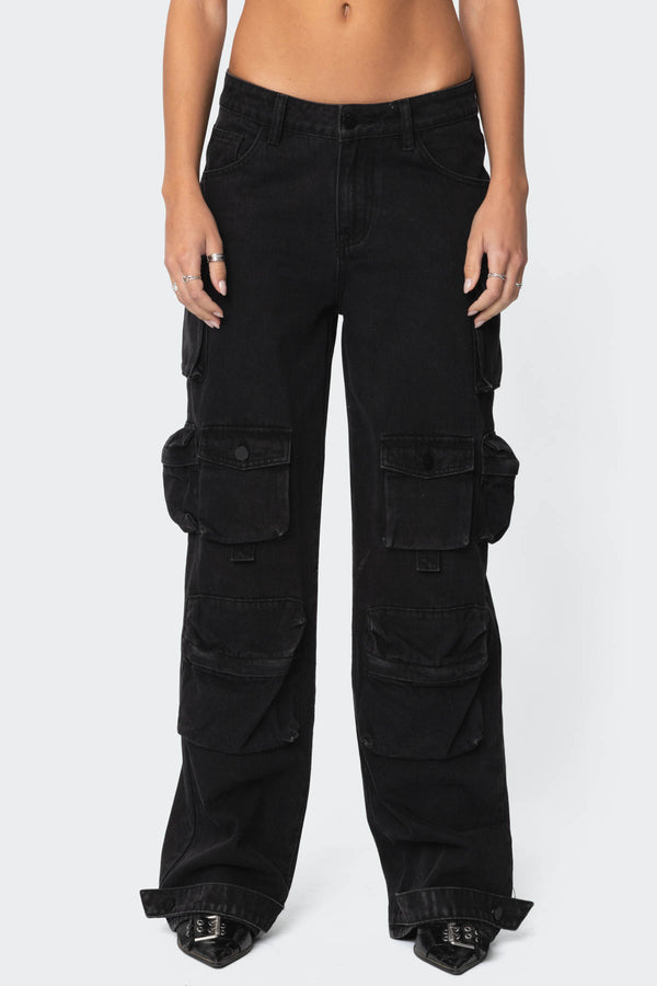 Oversized Boyfriend Cargo Jeans view 2