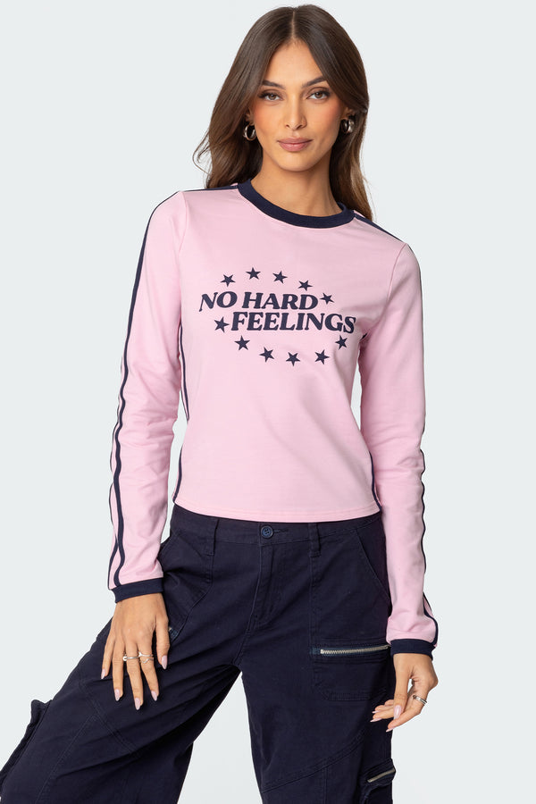 No Hard Feelings Long Sleeve T Shirt view 1