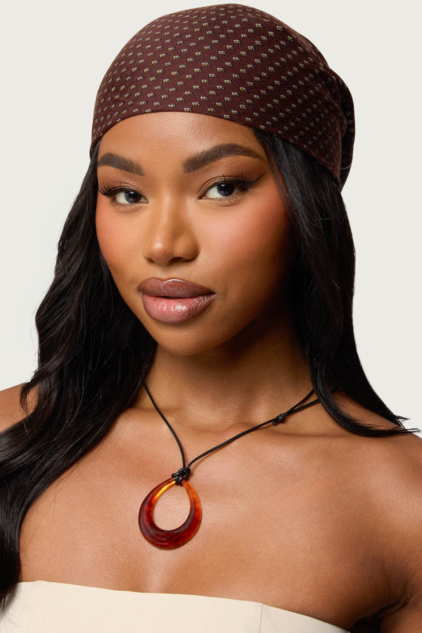 Oval Ring Cord Necklace view 1