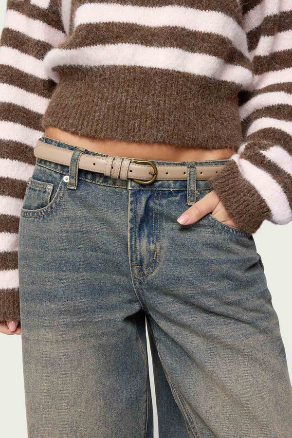 Goldey Faux Leather Belt view 1