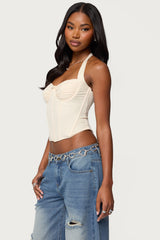 Abigail Ruched Halter Corset