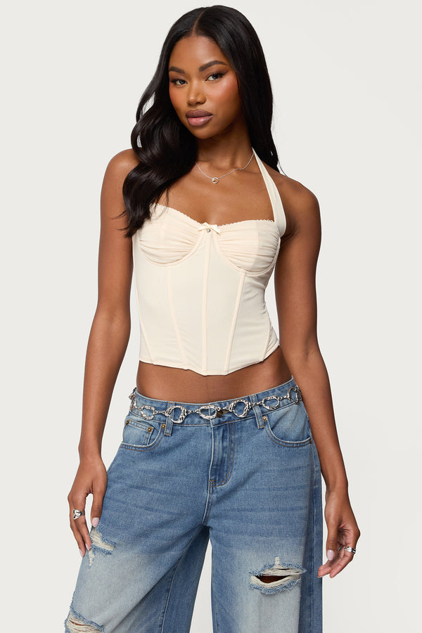 Abigail Ruched Halter Corset view 2