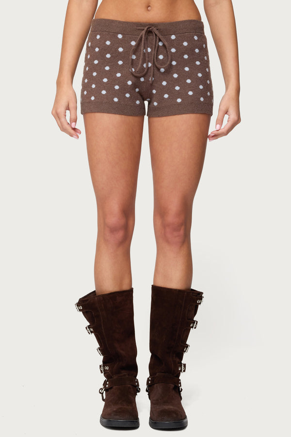 Kenny Polka Dot Knit Shorts view 2
