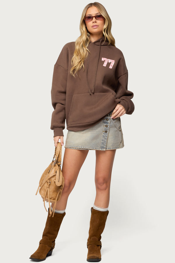 Leopard 77 Oversized Hoodie view 2