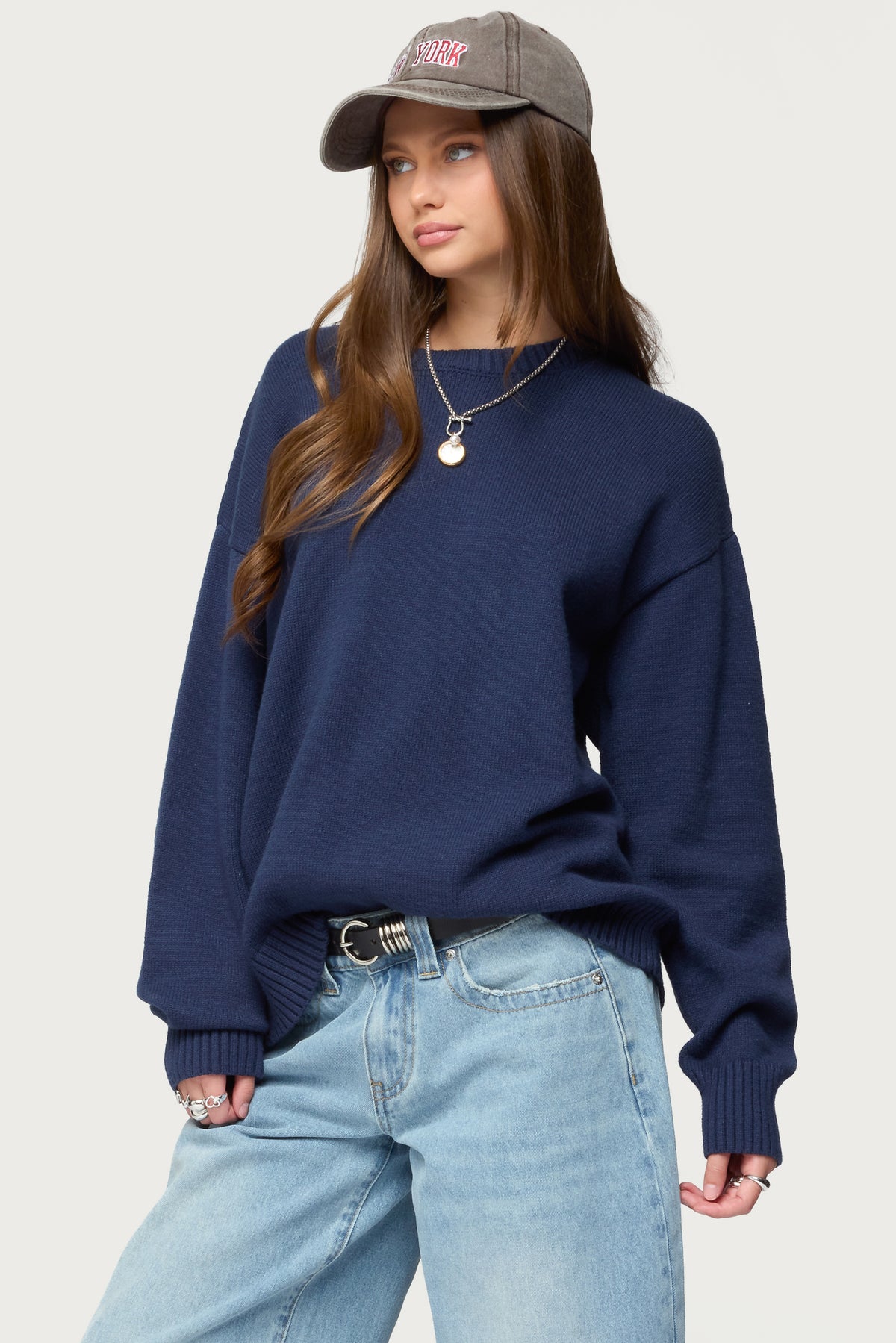 Priscila Oversized Crewneck Sweater