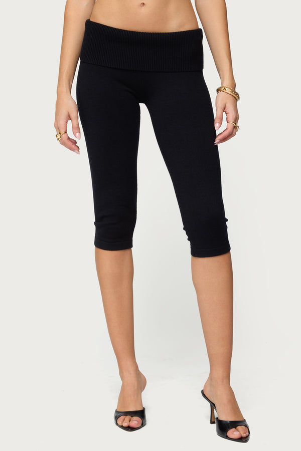 Skyla Knit Capri Pants view 2
