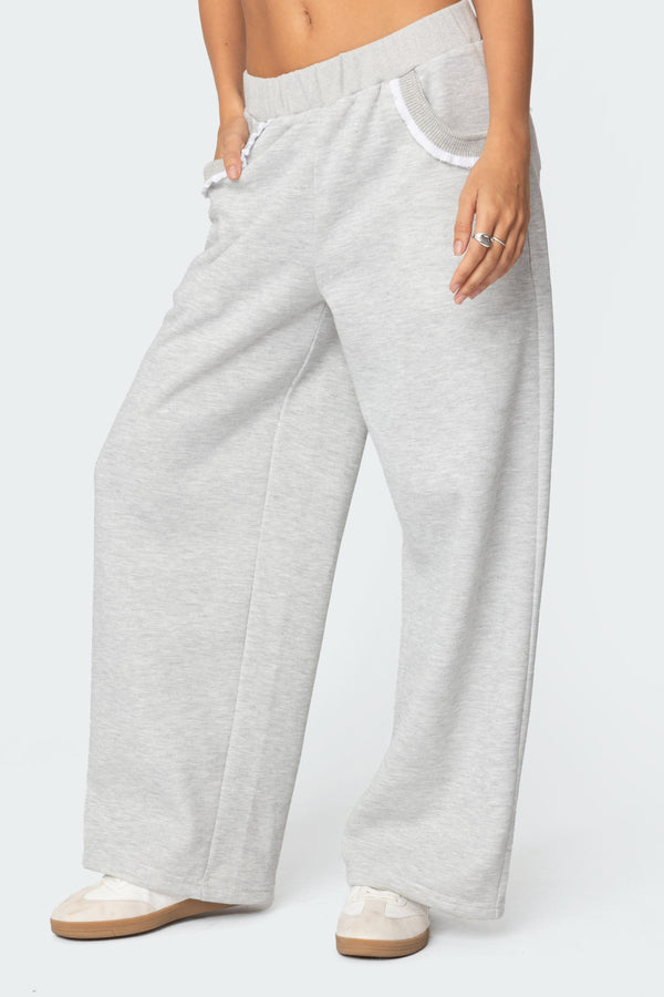 Ashtin Ruffle Trim Sweatpants view 2