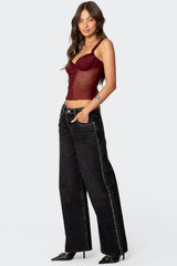 Mercy Sheer Mesh Bra Top