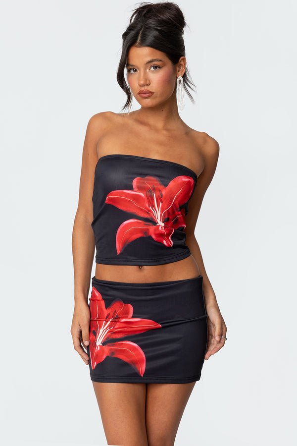 Tiger Blossom Tube Top view 1