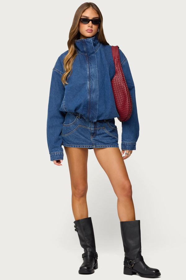 Hilary Oversized Denim Coat view 2