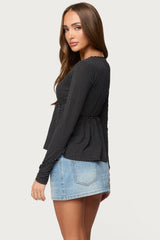 Kenzie Long Sleeve Babydoll Top