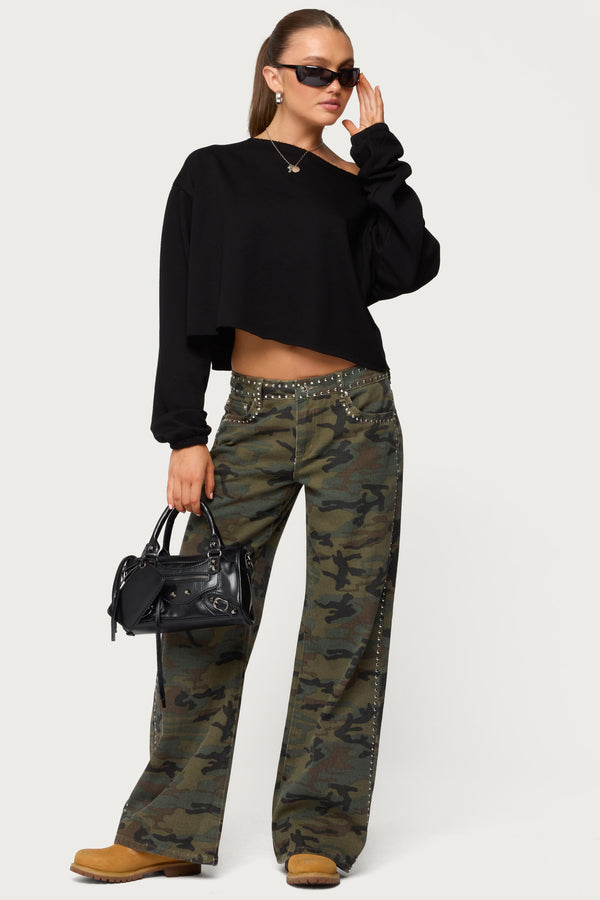 Aveline Off Shoulder Light Sweatshirt view 2