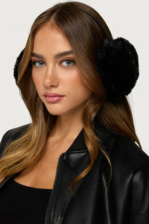 Faux Fur Ear Muffs view 1