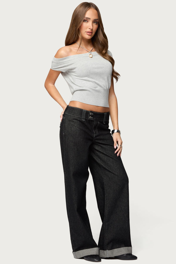Michaela Off Shoulder Knit Top view 2
