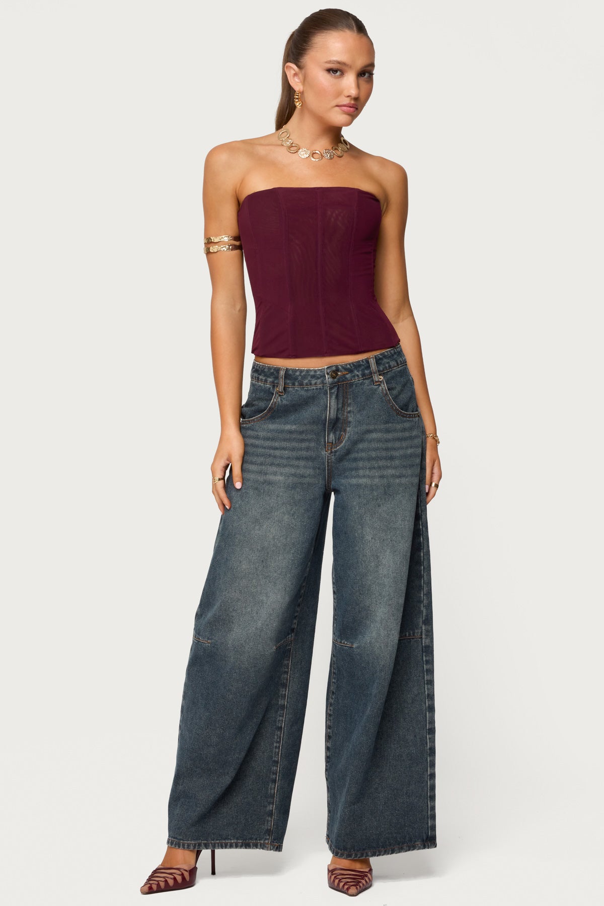 Reed Sheer Mesh Corset