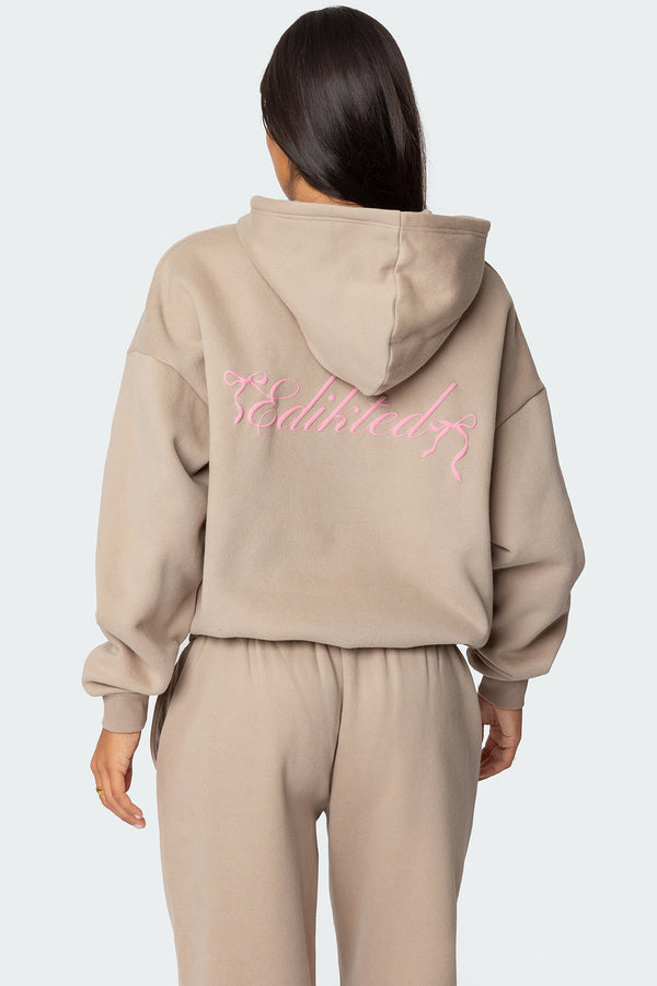 Sasha Bow Detail Hoodie view 1