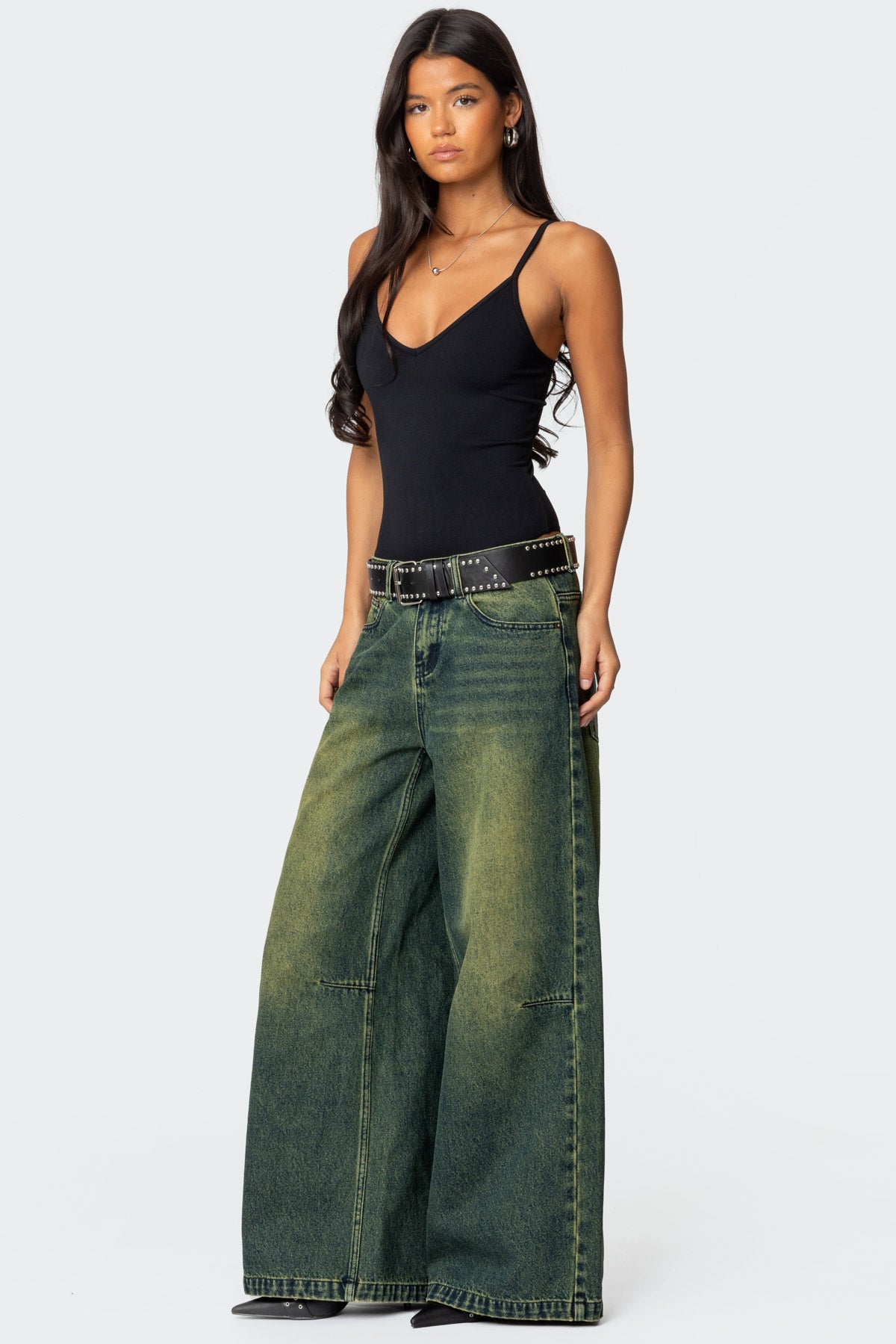 Teaghan V Neck Fitted Bodysuit