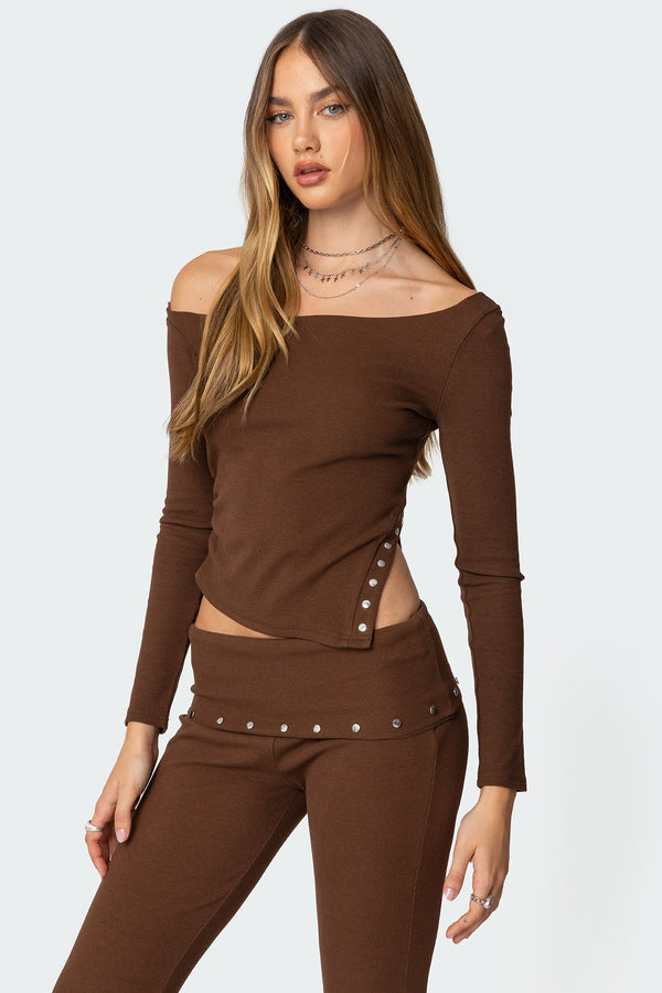 Aries Studded Asymmetric Top view 1