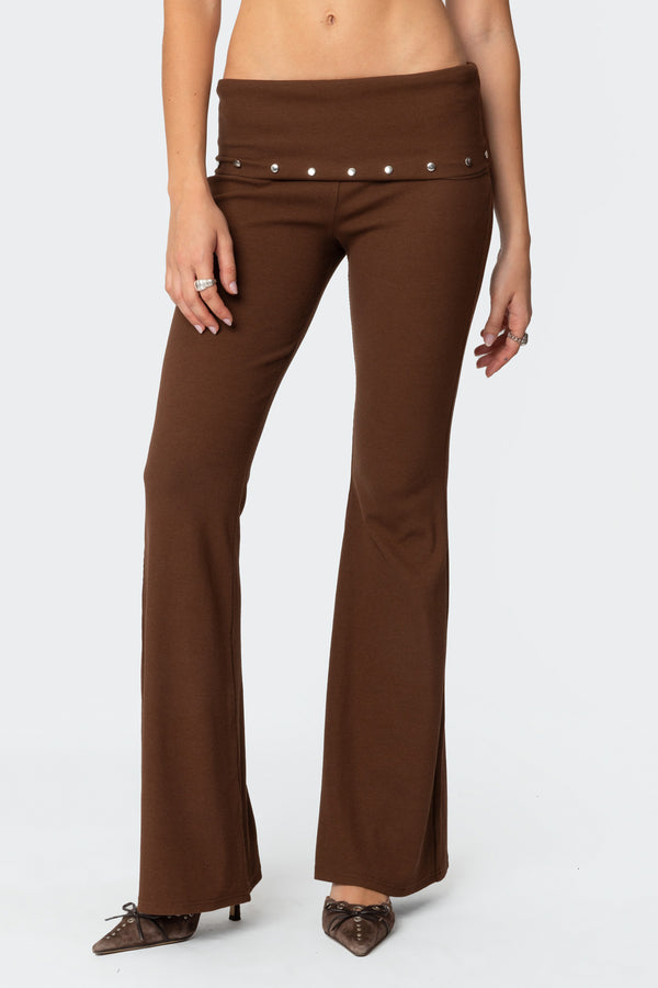 Aries Studded Fold Over Leggings view 2