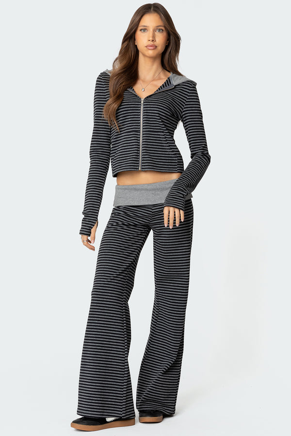 Meggy Striped Foldover Pants view 1