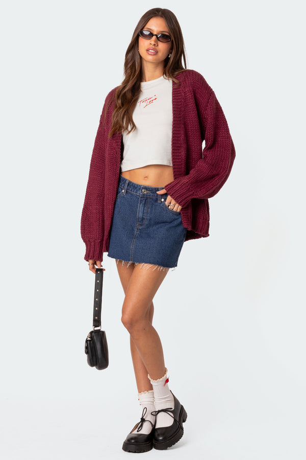 Anina Oversized Knit Cardigan view 2
