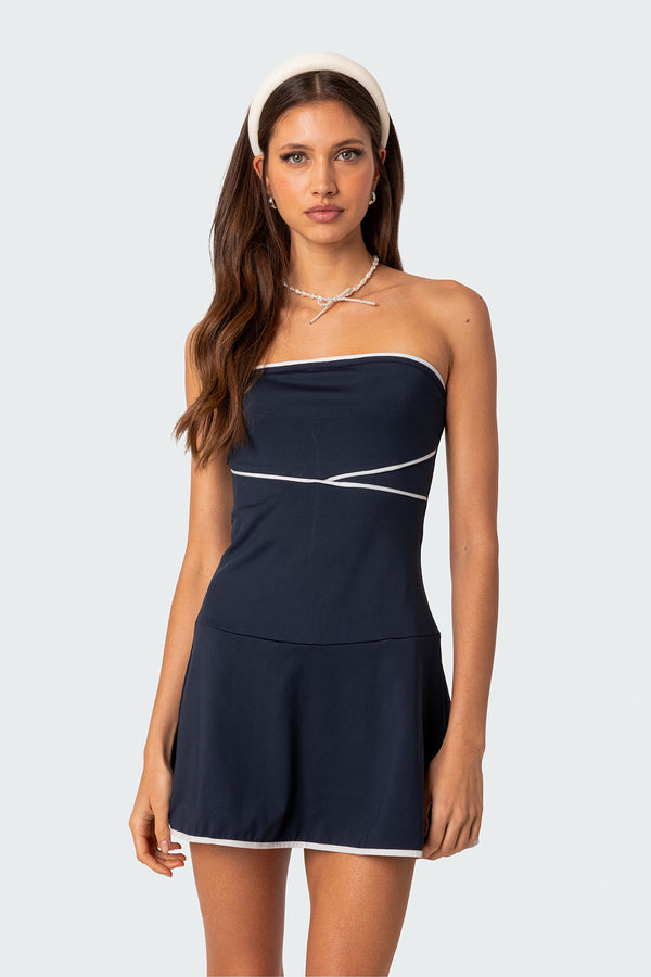 Freya Contrast Mini Dress view 2