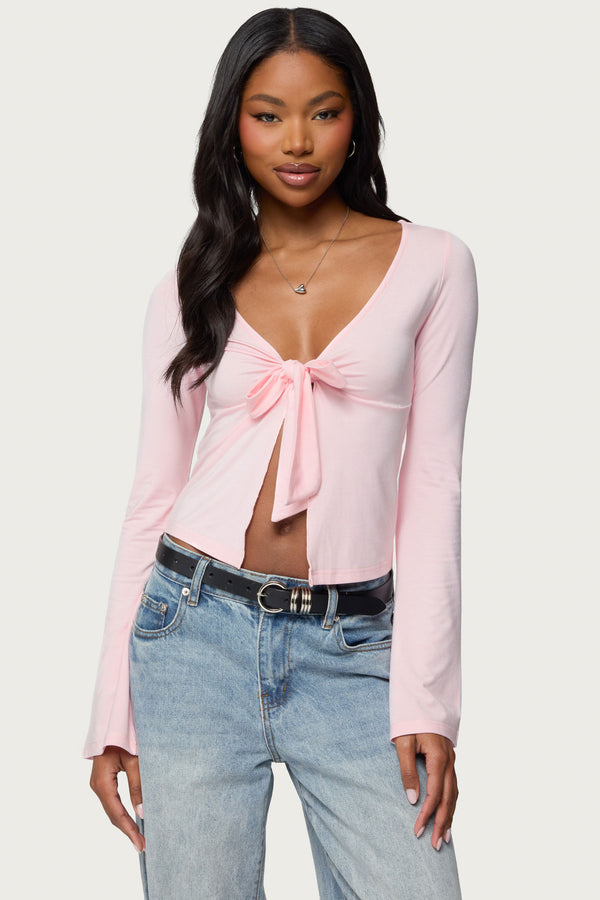 Scarlette Tie Front Top view 1