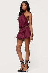 Aida Backless Bubble Mini Dress