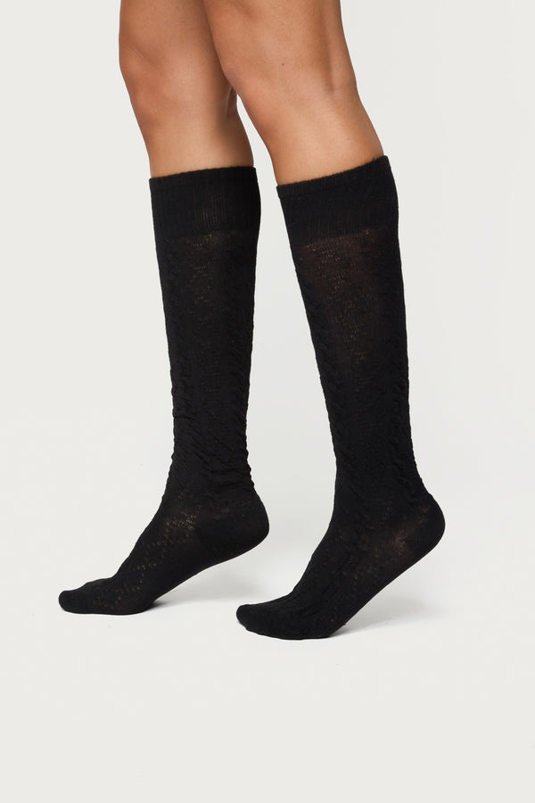 Cable Knit Socks view 2