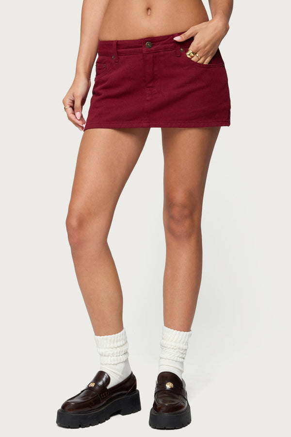 Camelia Denim Mini Skort view 2