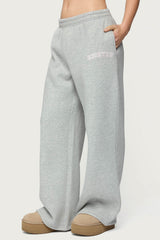 Edikted Lover Wide Leg Sweatpants
