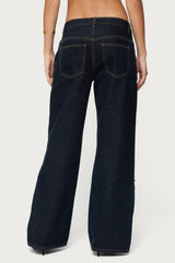 Charla Stud Low Rise Baggy Jeans