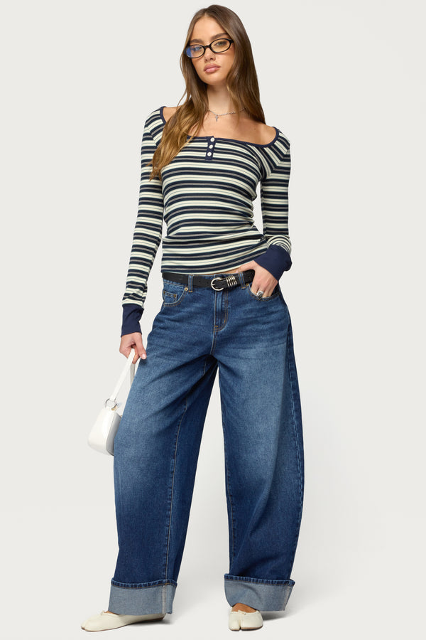 Kella Low Rise Baggy Jeans view 1