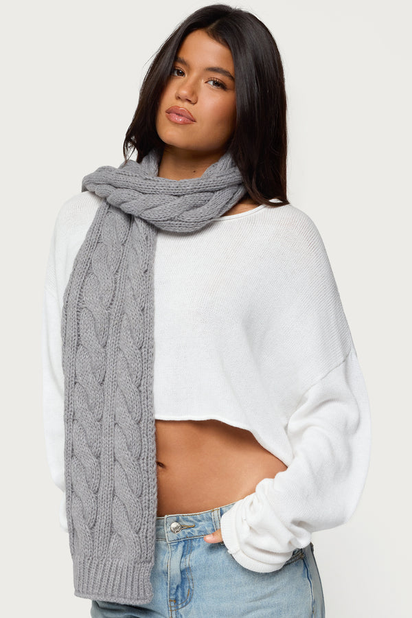 Cable Knit Scarf view 1