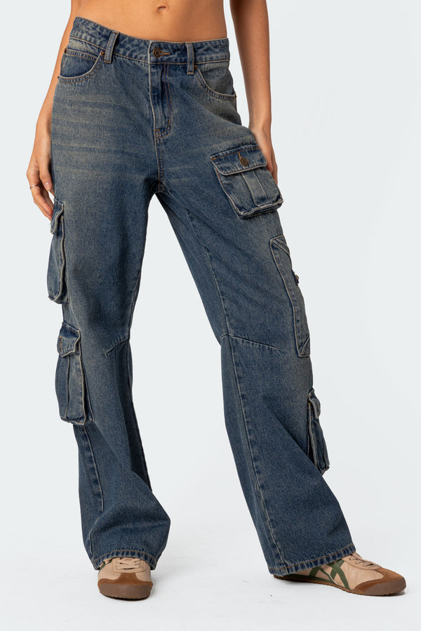 Adana Low Rise Baggy Cargo Jeans view 2