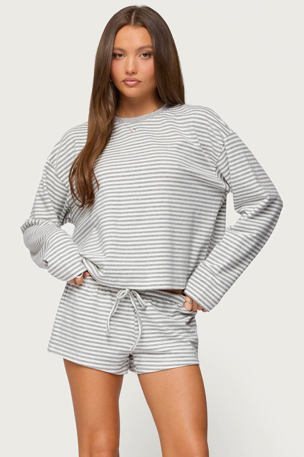 Jainee Striped Long Sleeve T Shirt view 1