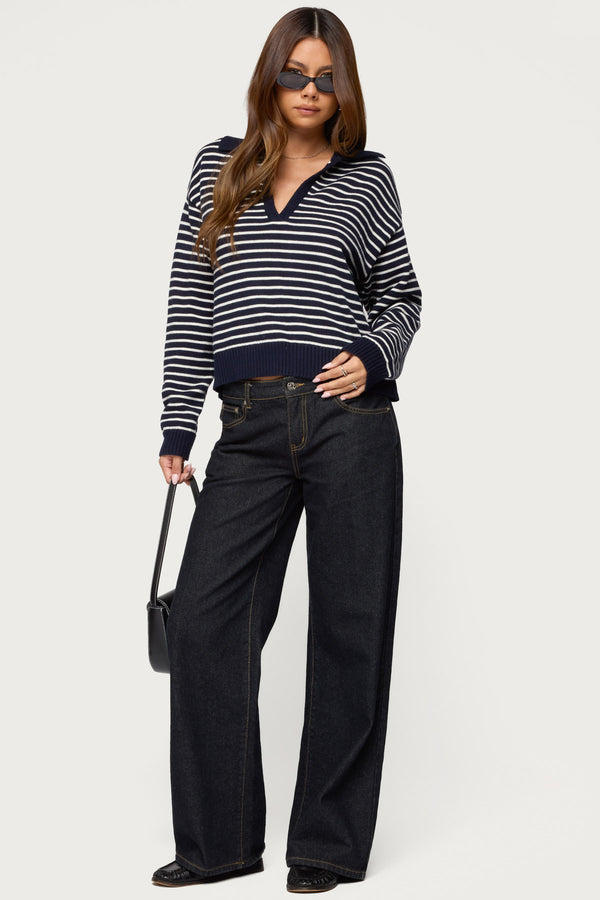 Copenhagen Oversized Striped Sweater view 2